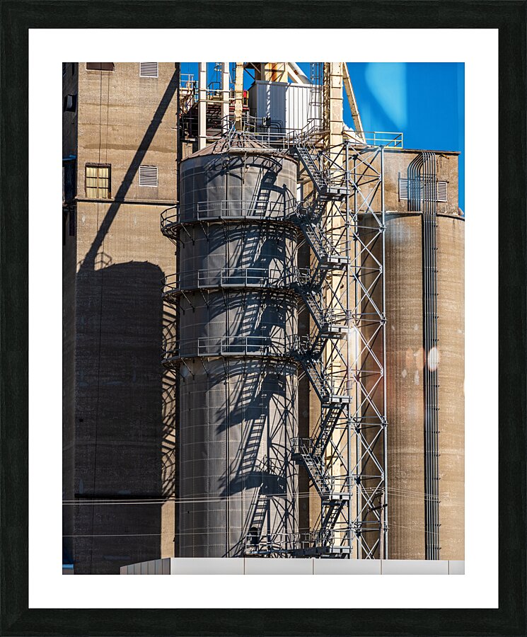 Large grain processing plant in East St Louis Illinois Picture Frame print