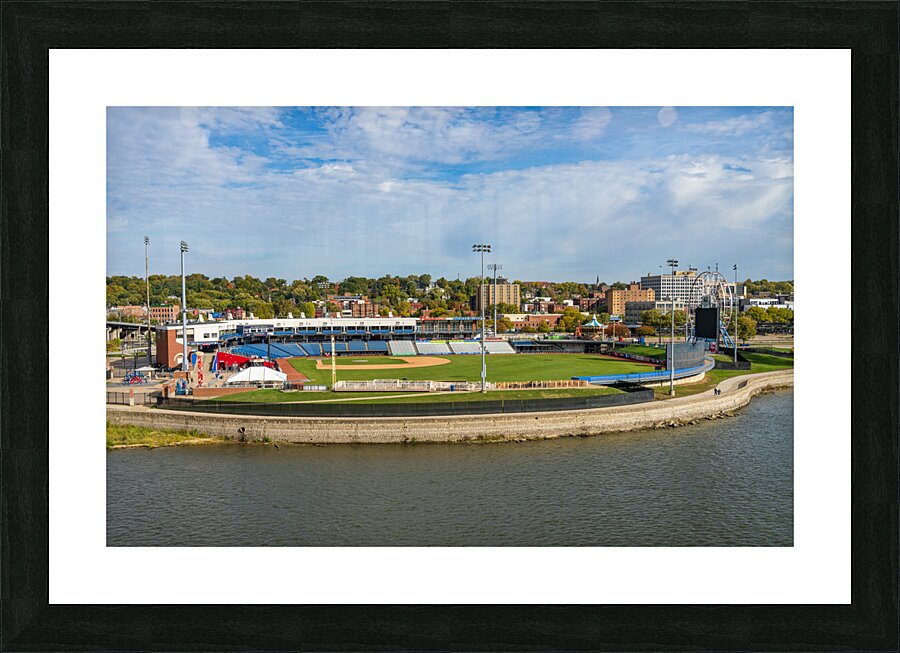 Baseball field of Modern Woodmen Park in Davenport Iowa Picture Frame print