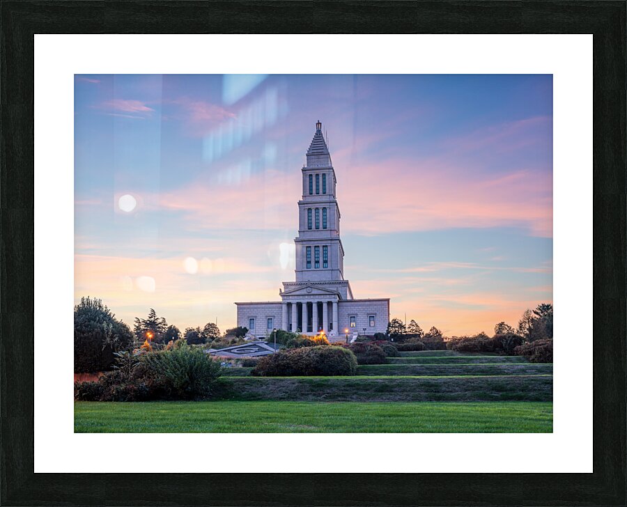 Sunset at the George Washington Masonic National Memorial in Ale Impression et Cadre photo
