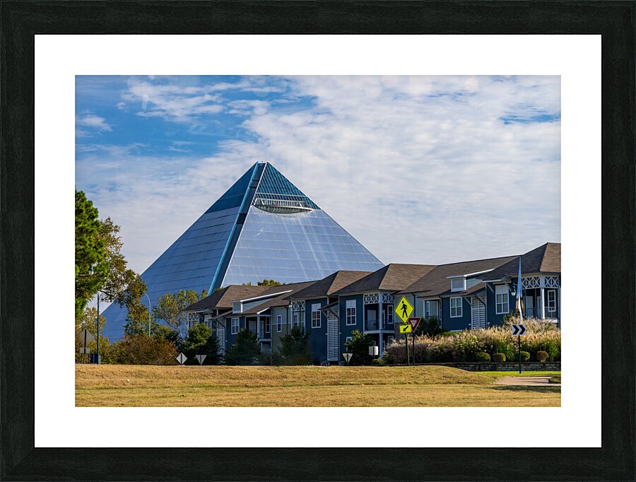 Great American Pyramid in Tennessee over Harbor Town Picture Frame print