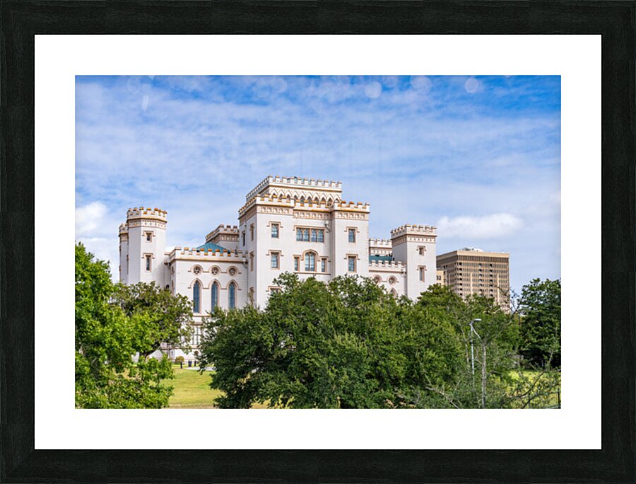 Castle in Baton Rouge or old capitol building in Louisiana Picture Frame print