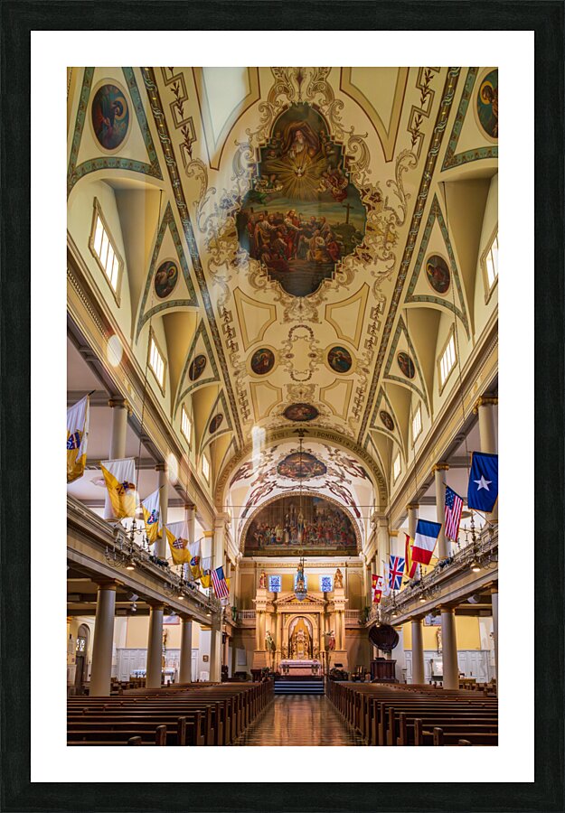 Interior of Cathedral Basilica of Saint Louis in New Orleans LA Picture Frame print