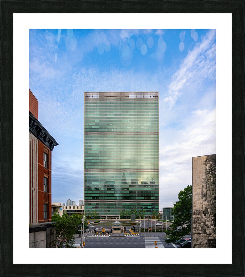 Headquarters of United Nations in New York City Picture Frame print