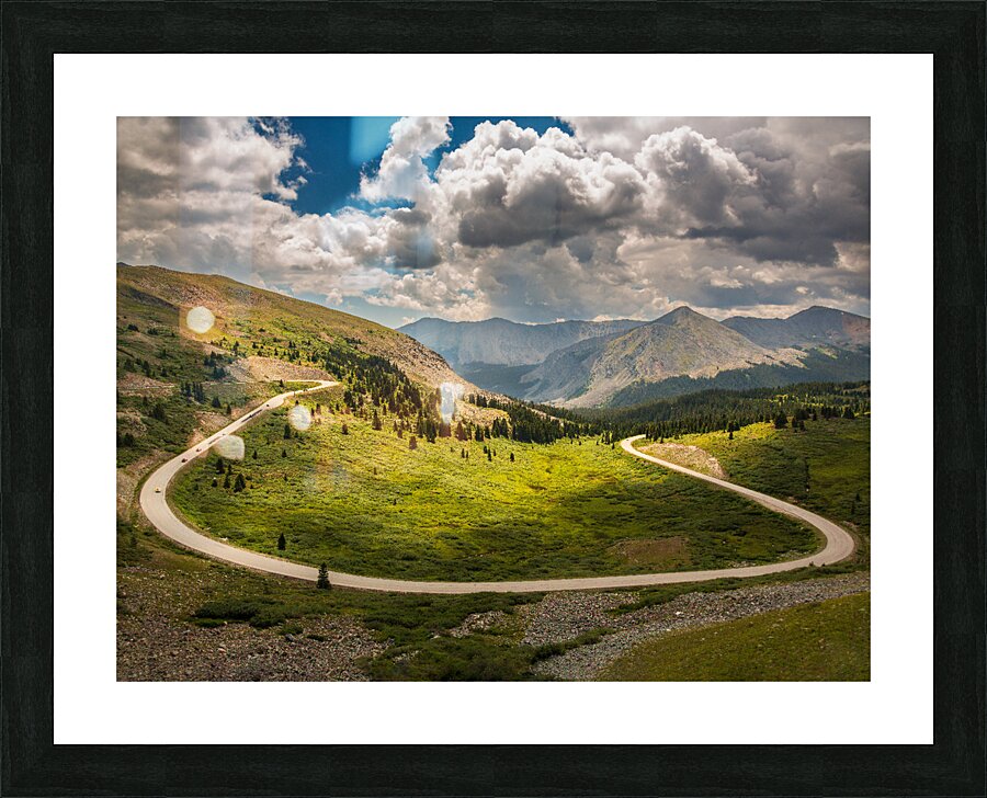Large horseshoe bend on Cottonwood pass Picture Frame print