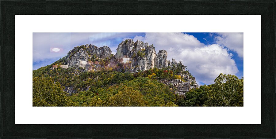 Seneca Rocks in West Virginia Picture Frame print