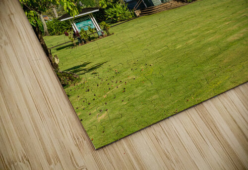 Waioli Huiia Church stands in Hanalei Kauai with the majestic  Steve Heap puzzle