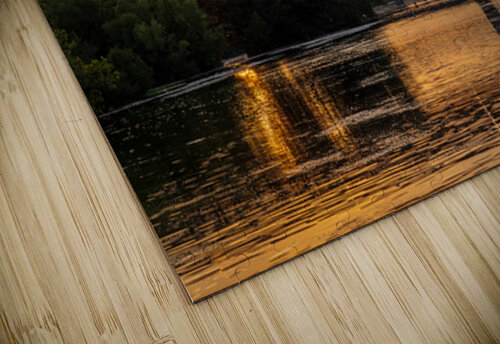 Freight train on the railroad bridge in Austin at sunset Steve Heap puzzle