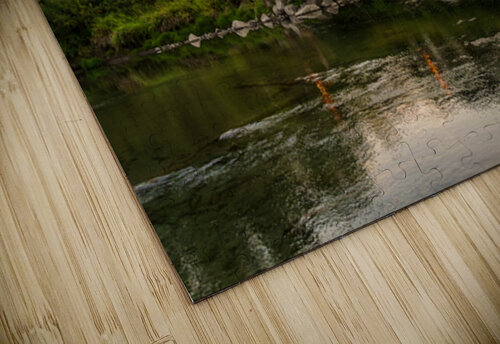 Hotel at dawn by River Wenatchee in Alpine German town of Leaven Steve Heap puzzle