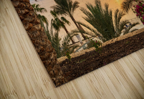 Sun setting behind the West Bank of Israel over Dead Sea Steve Heap puzzle