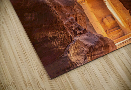 Petra Treasury building facade seen through narrow gorge Steve Heap puzzle