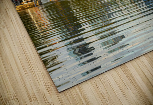 View of the Austin skyline at sunset over Barton Springs swimmin Steve Heap puzzle