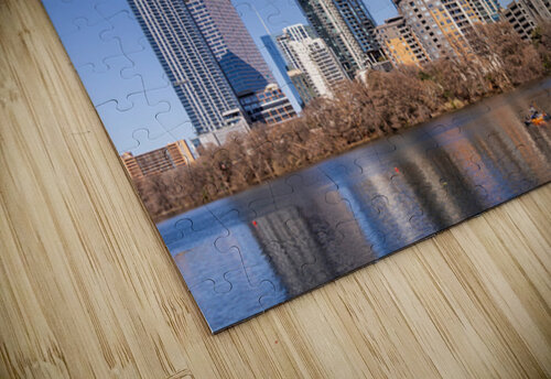 Rainey Street development Austin Texas from lake Steve Heap puzzle