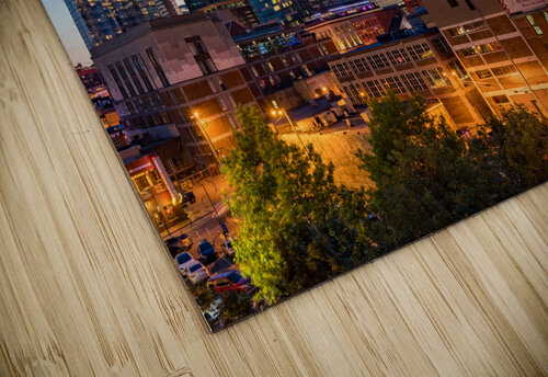 Skyline of Nashville with focus on Broadway in the evening Steve Heap puzzle