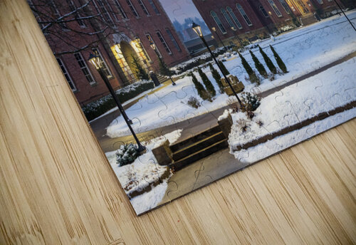 Woodburn Hall at West Virginia University in December Steve Heap puzzle