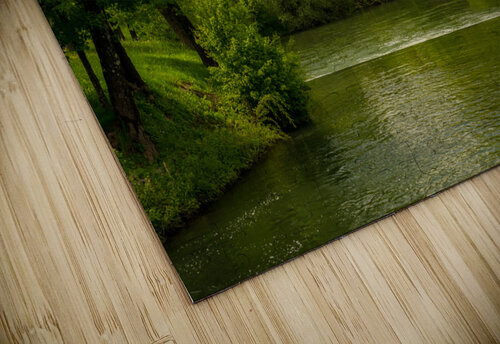 Church in the woods above peaceful river Steve Heap puzzle