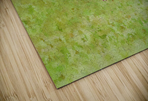 Digital water color of two brown horses Steve Heap puzzle