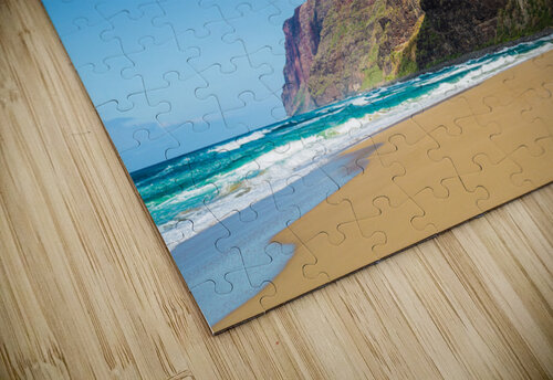 Empty sand and cliffs Polihale beach Steve Heap puzzle