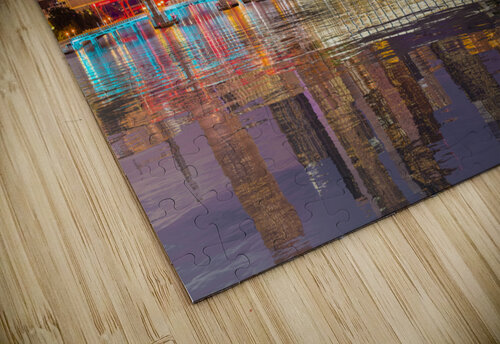 City skyline of Tampa Florida at sunset Steve Heap puzzle