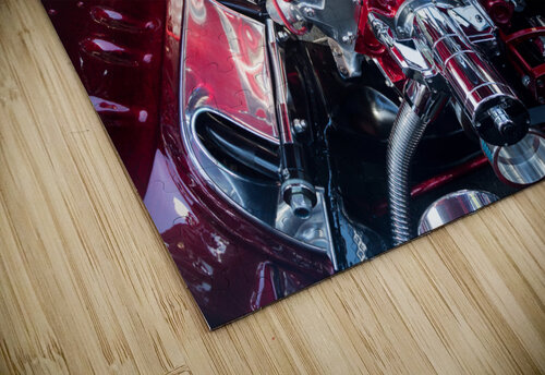 Engine compartment of chromed Camaro Steve Heap puzzle