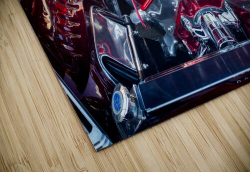 Engine compartment of chromed Camaro Steve Heap puzzle