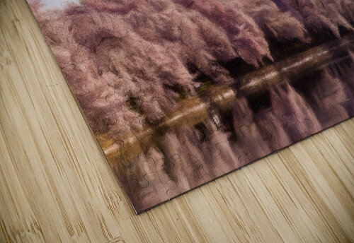 Digital art of the Washington Monument towering above blossoms Steve Heap puzzle