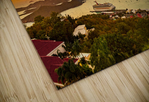 Sunset over Charlotte Amalie St Thomas Steve Heap puzzle