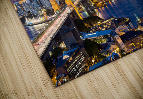 Dramatic panoramic night photo Sydney harbor Steve Heap puzzle