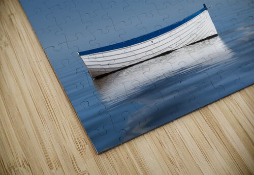 Old rowing boat marooned at sea Steve Heap puzzle