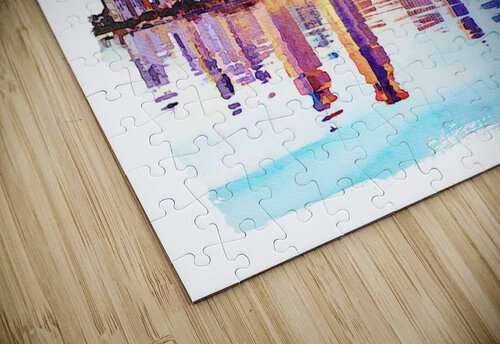 San Diego Skyline at sunset from Coronado Steve Heap puzzle