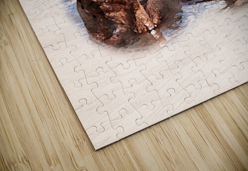 Digital watercolor of Sea Otter floating in the sea Steve Heap puzzle