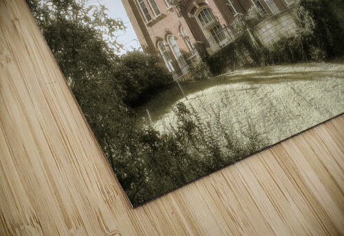 Sepia of Woodburn Hall at WVU in Morgantown Steve Heap puzzle