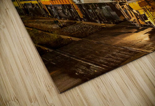 Diesel railroad engine at night Steve Heap puzzle