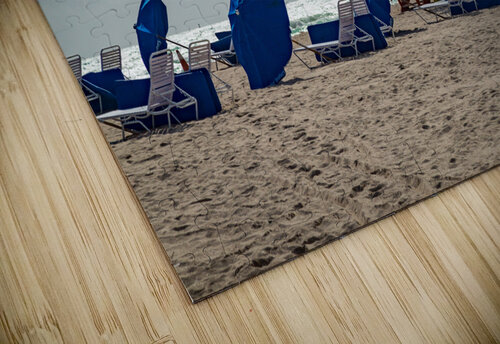 Yellow and green lifeguard station on Miami beach Steve Heap puzzle