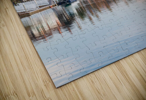 Sunrise over homes and boats ventura Steve Heap puzzle