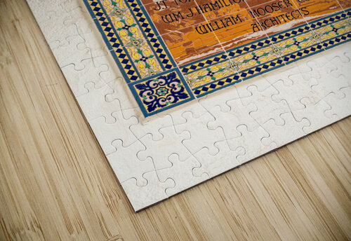 Tiling celebrating building of Courthouse Steve Heap puzzle