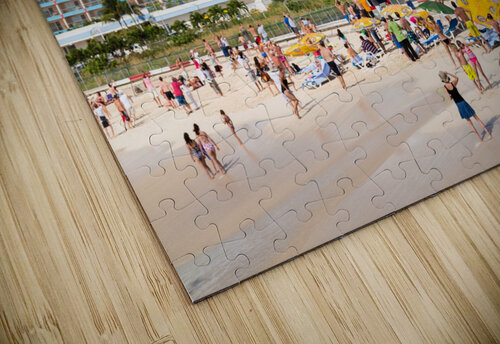 Jet Blue Airplane lands at Princess Juliana airport St Martin Steve Heap puzzle