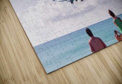 Airplane lands at Princess Juliana airport Steve Heap puzzle