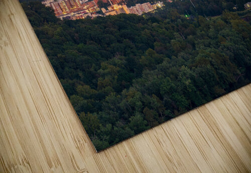 Moon rising above Downtown Morgantown Steve Heap puzzle