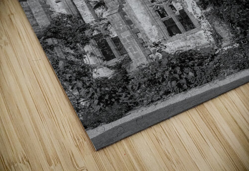 Abandoned historic British church monchrome Steve Heap puzzle