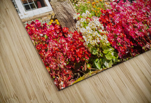 Wooden well winch frames welcome sign Steve Heap puzzle