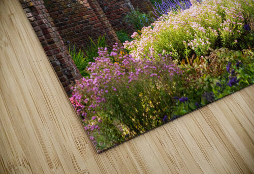Brick walled garden for vegetables and flowers at Fort Steve Heap puzzle