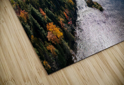 Saranac river flows through multi-colored fall landscape in Adir Steve Heap puzzle