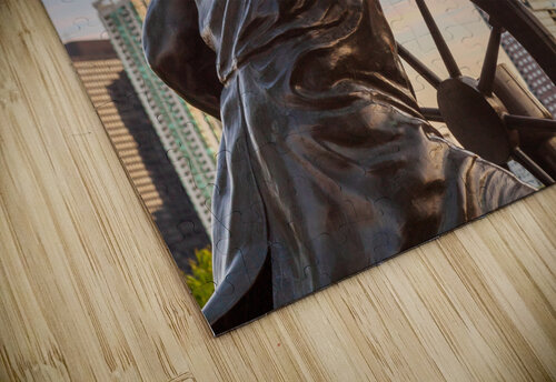 Captain on the Helm statue in Chicago Steve Heap puzzle