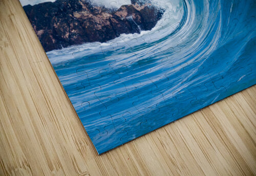 Powerful waves break at Lumahai Beach Kauai Steve Heap puzzle