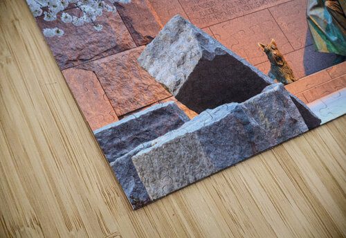 Cherry blossoms and Washington FDR monument Steve Heap puzzle