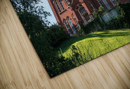 Side of Woodburn Hall at WVU Steve Heap puzzle