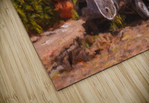 Oil painting of old car in Colonia del Sacramento Steve Heap puzzle