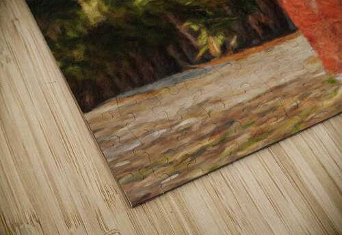 Oil painting of street lantern in Colonia del Sacramento Steve Heap puzzle