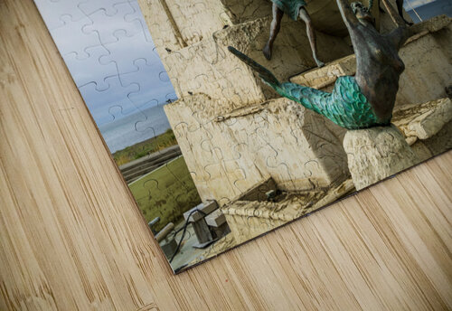 Mariners Monument to Magellan on seafront in Punta Arenas Chile Steve Heap puzzle