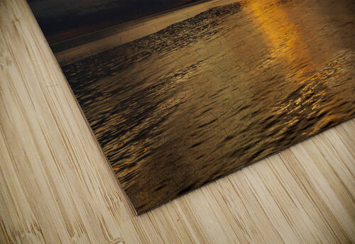 Golden sunset on a cruise on a calm Pacific ocean Steve Heap puzzle